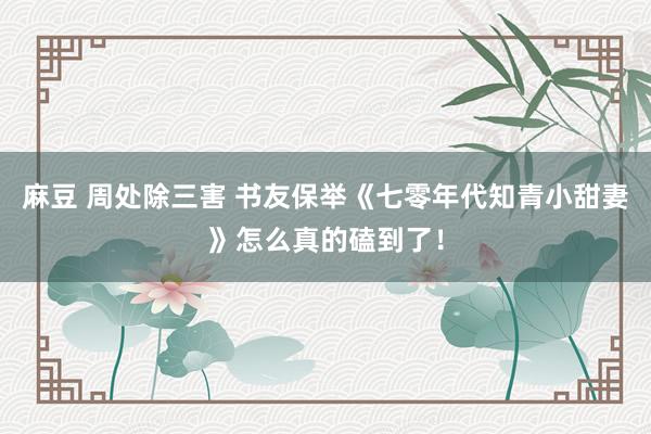 麻豆 周处除三害 书友保举《七零年代知青小甜妻》怎么真的磕到了！