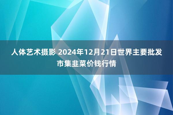 人体艺术摄影 2024年12月21日世界主要批发市集韭菜价钱行情