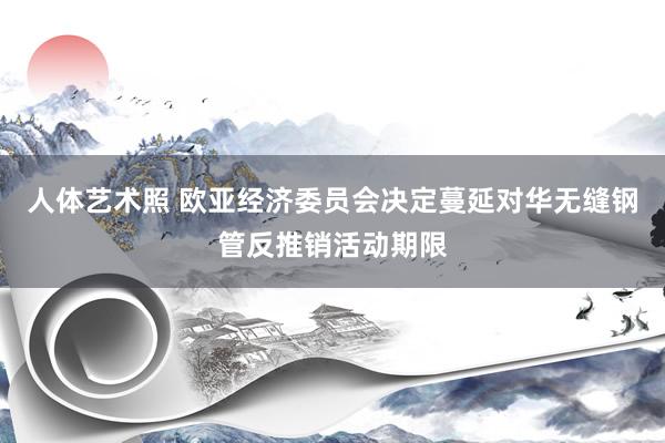 人体艺术照 欧亚经济委员会决定蔓延对华无缝钢管反推销活动期限