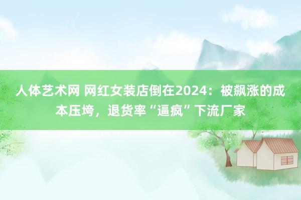 人体艺术网 网红女装店倒在2024：被飙涨的成本压垮，退货率“逼疯”下流厂家