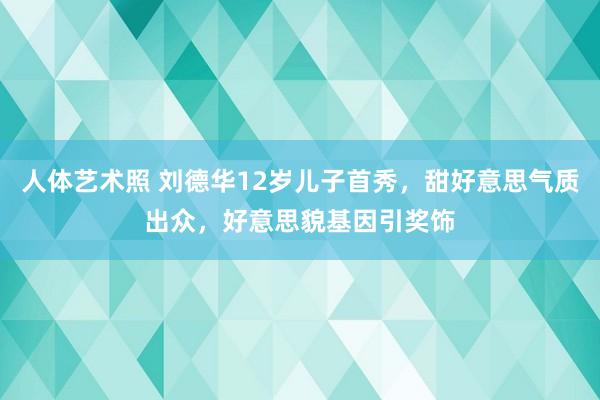 人体艺术照 刘德华12岁儿子首秀，甜好意思气质出众，好意思貌基因引奖饰