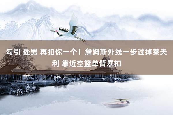 勾引 处男 再扣你一个！詹姆斯外线一步过掉莱夫利 靠近空篮单臂暴扣