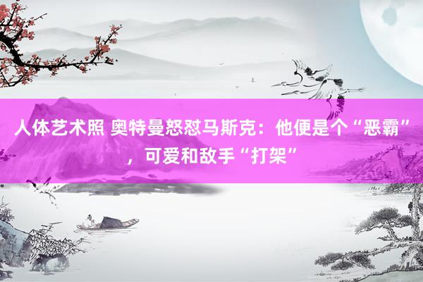 人体艺术照 奥特曼怒怼马斯克：他便是个“恶霸”，可爱和敌手“打架”