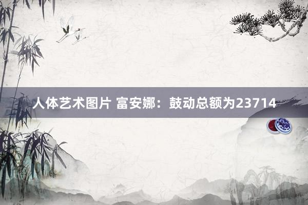 人体艺术图片 富安娜：鼓动总额为23714