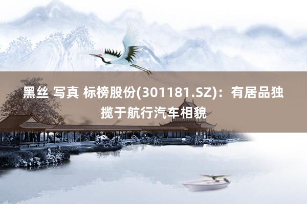 黑丝 写真 标榜股份(301181.SZ)：有居品独揽于航行汽车相貌