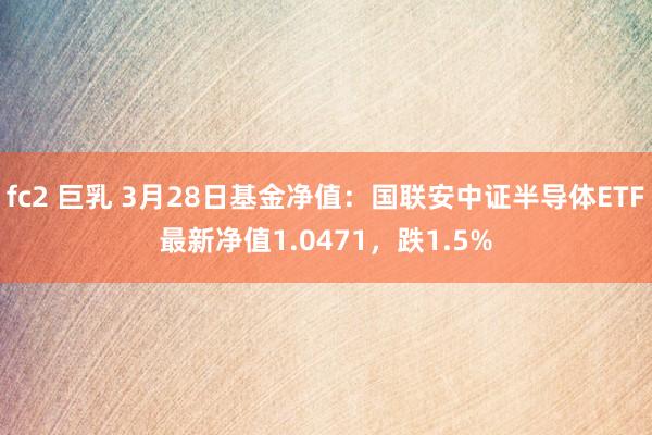 fc2 巨乳 3月28日基金净值：国联安中证半导体ETF最新净值1.0471，跌1.5%