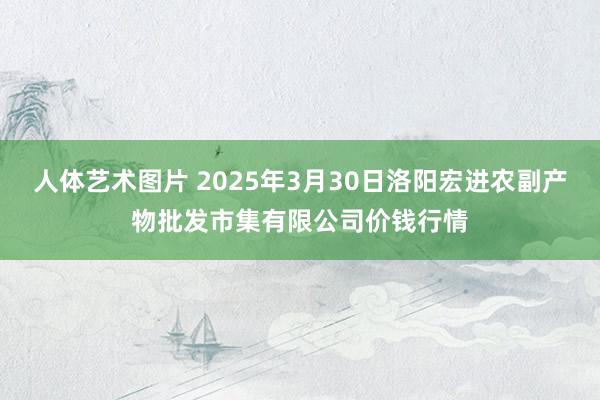 人体艺术图片 2025年3月30日洛阳宏进农副产物批发市集有限公司价钱行情