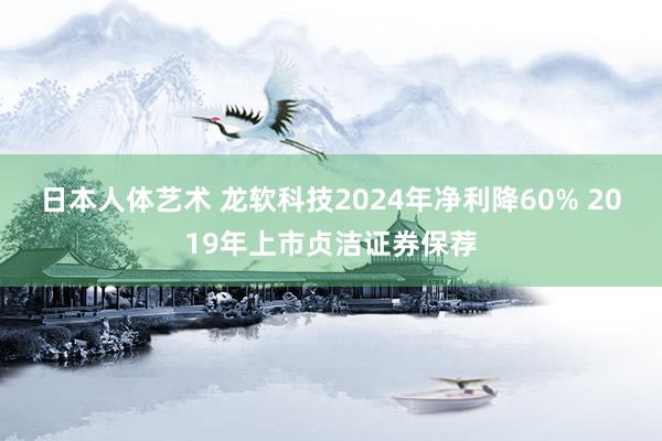 日本人体艺术 龙软科技2024年净利降60% 2019年上市贞洁证券保荐