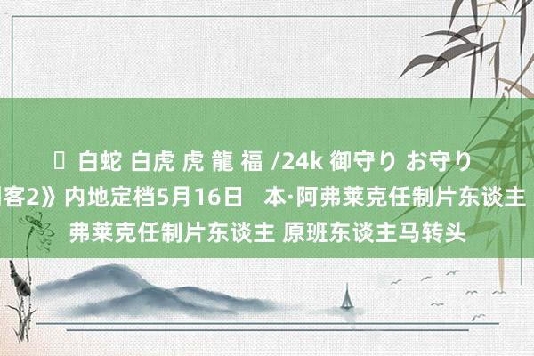 ✨白蛇 白虎 虎 龍 福 /24k 御守り お守り 动作大片《司帐刺客2》内地定档5月16日   本·阿弗莱克任制片东谈主 原班东谈主马转头